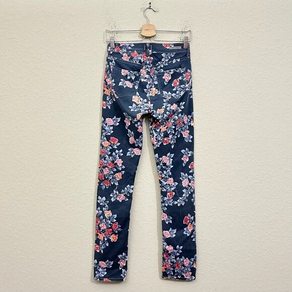 CITIZENS OF HUMANITY Mandy Jeans Floral High Rise Retro Slim Roll Up - Picture 2 of 16